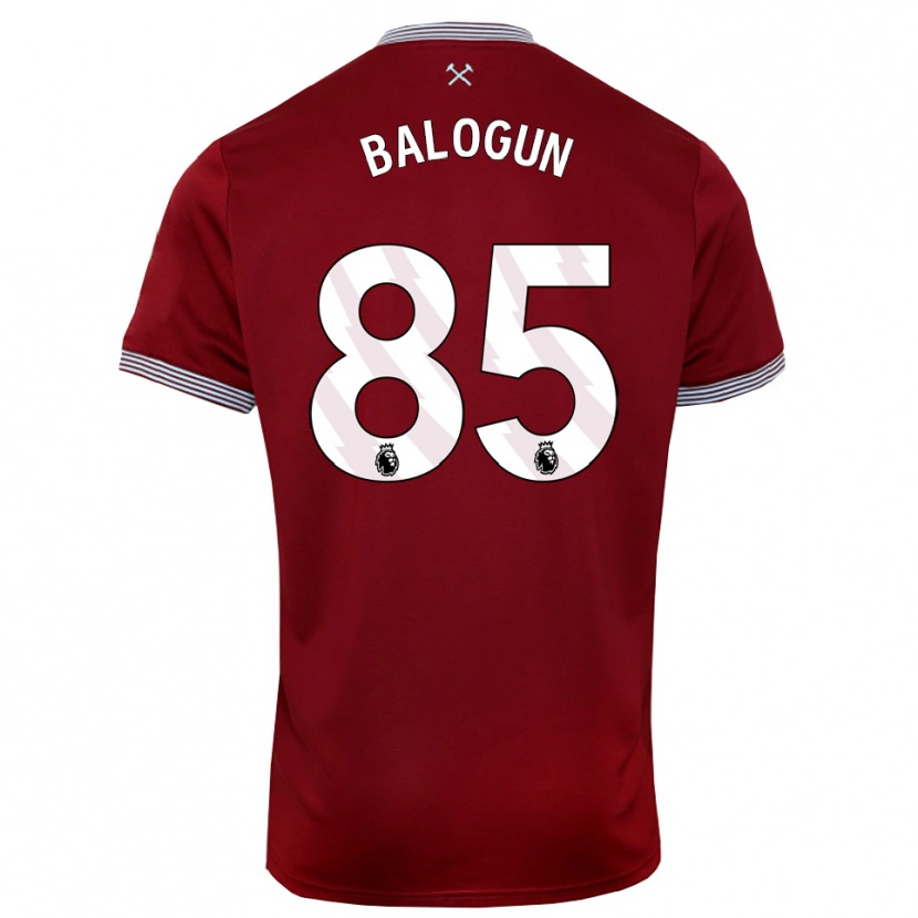 Danxen Uomo Maglia Majid Balogun #85 Borgogna Bianco Kit Gara Home 2025/26 Maglietta