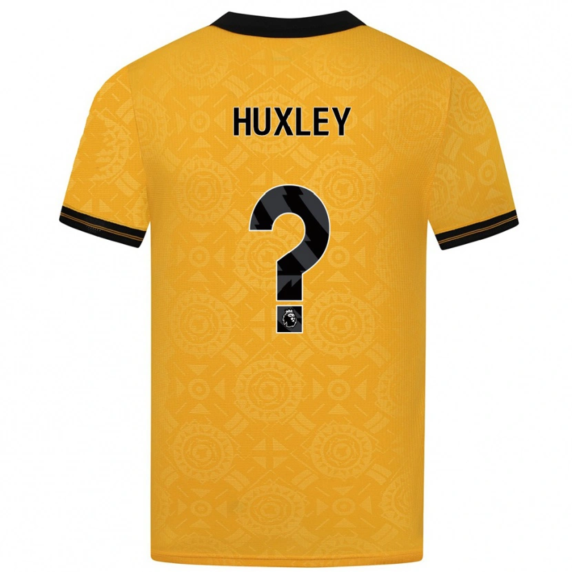 Danxen Uomo Maglia Leon Huxley #0 Giallo Nero Kit Gara Home 2025/26 Maglietta