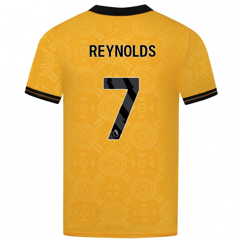 Danxen Uomo Maglia Fabian Reynolds #7 Giallo Nero Kit Gara Home 2025/26 Maglietta