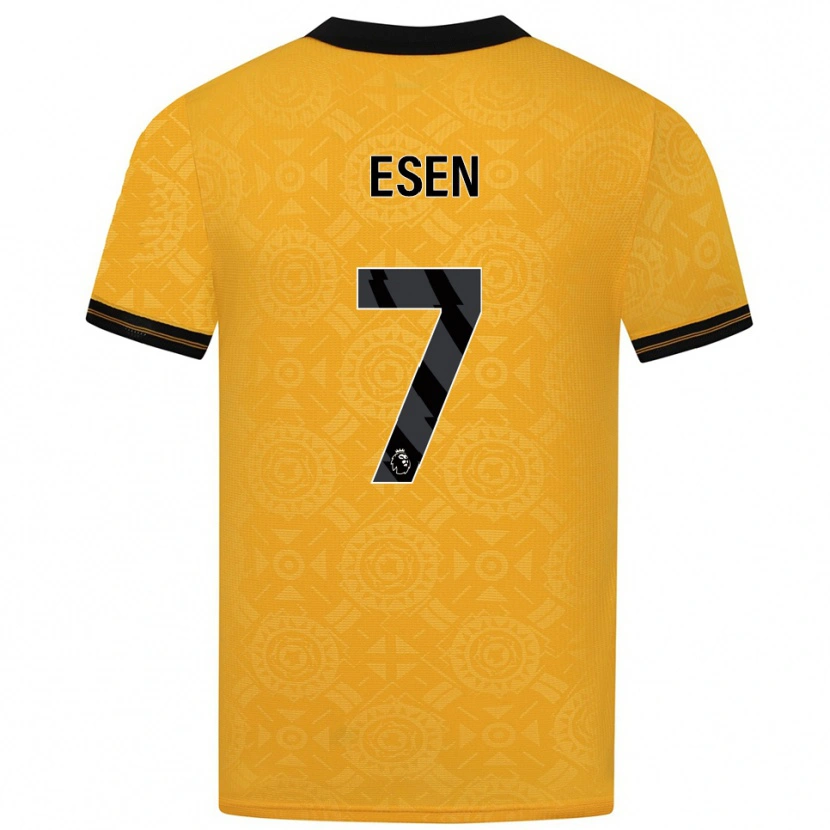 Danxen Uomo Maglia Josh Esen #7 Giallo Nero Kit Gara Home 2025/26 Maglietta