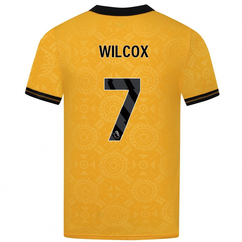 Danxen Uomo Maglia Jake Wilcox #7 Giallo Nero Kit Gara Home 2025/26 Maglietta