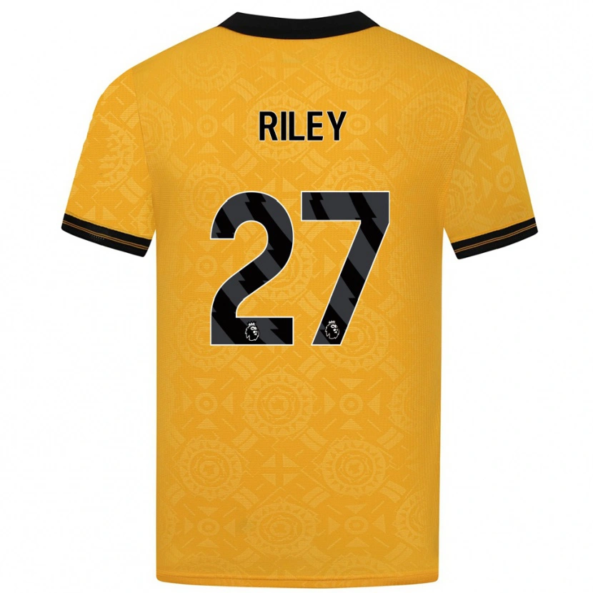 Danxen Uomo Maglia Lauren Riley #27 Giallo Nero Kit Gara Home 2025/26 Maglietta