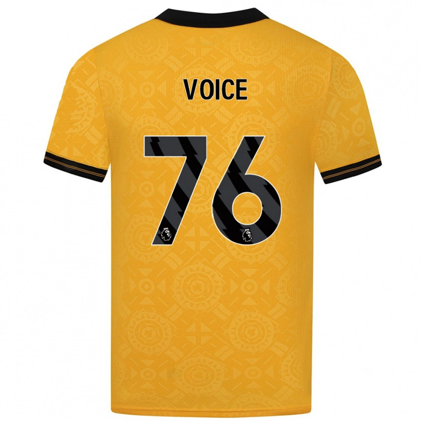 Danxen Uomo Maglia Caden Voice #76 Giallo Nero Kit Gara Home 2025/26 Maglietta