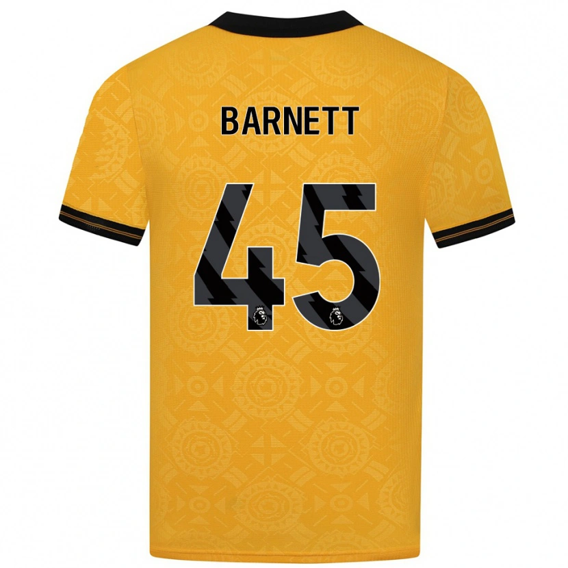 Danxen Uomo Maglia Ty Barnett #45 Giallo Nero Kit Gara Home 2025/26 Maglietta