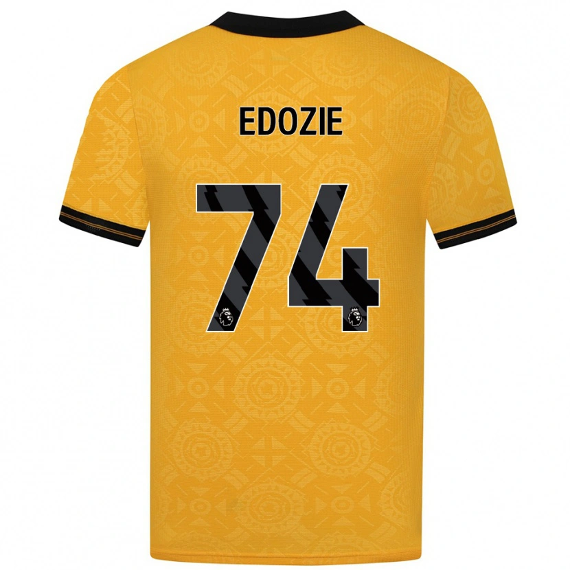 Danxen Uomo Maglia Tom Edozie #74 Giallo Nero Kit Gara Home 2025/26 Maglietta
