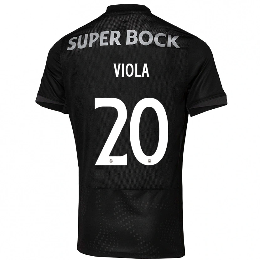Danxen Uomo Maglia Rodrigo Viola #20 Nero Bianco Kit Gara Away 2025/26 Maglietta