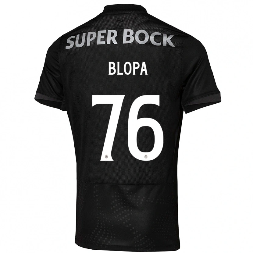 Danxen Uomo Maglia Salvador Blopa #76 Nero Bianco Kit Gara Away 2025/26 Maglietta