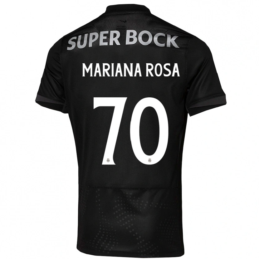 Danxen Uomo Maglia Mariana Silva Pinto Vilaça Da Rosa #70 Nero Bianco Kit Gara Away 2025/26 Maglietta