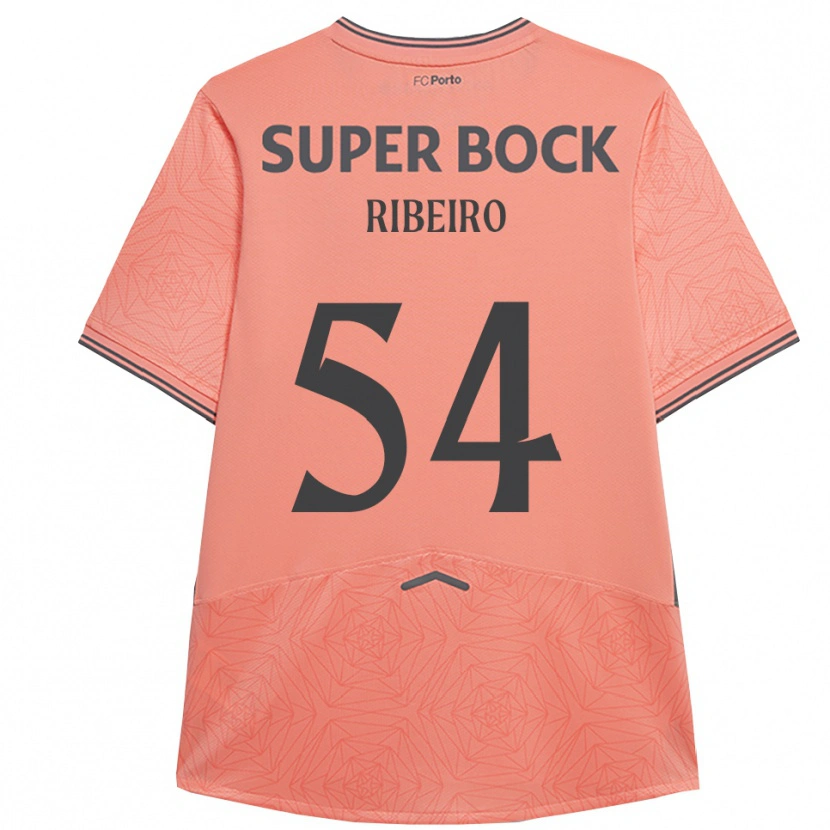 Danxen Uomo Maglia António Ribeiro #54 Rosa Navy Kit Gara Away 2025/26 Maglietta
