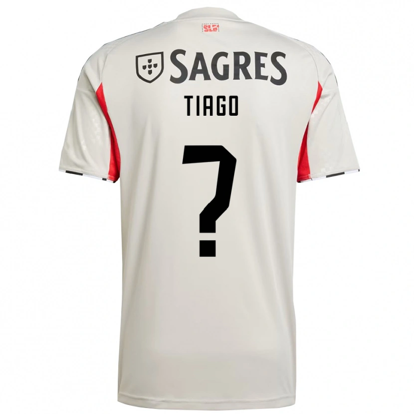 Danxen Uomo Maglia Tiago Ferreira #0 Bianco Sporco Rosso Kit Gara Away 2025/26 Maglietta