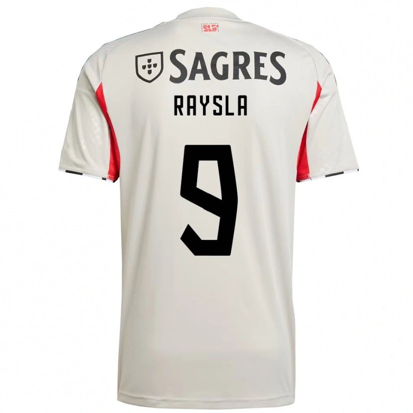 Danxen Uomo Maglia Nycole Raysla #9 Bianco Sporco Rosso Kit Gara Away 2025/26 Maglietta