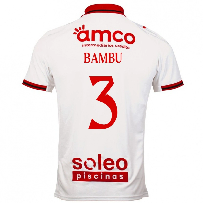 Danxen Uomo Maglia Robson Bambu #3 Bianco Rosso Kit Gara Away 2025/26 Maglietta