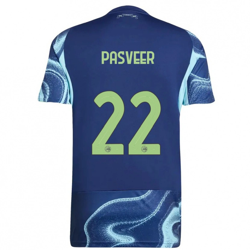Danxen Uomo Maglia Remko Pasveer #22 Navy Azzurro Kit Gara Away 2025/26 Maglietta