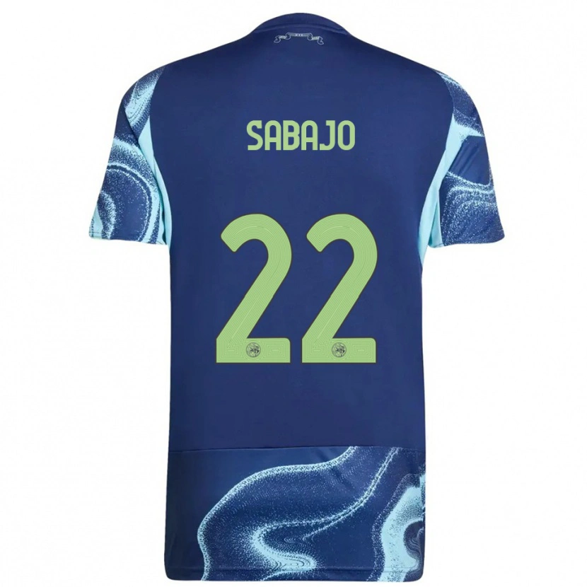 Danxen Uomo Maglia Quinty Sabajo #22 Navy Azzurro Kit Gara Away 2025/26 Maglietta