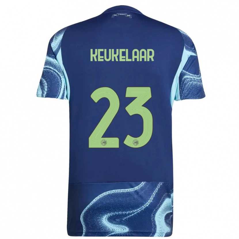 Danxen Uomo Maglia Lotte Keukelaar #23 Navy Azzurro Kit Gara Away 2025/26 Maglietta