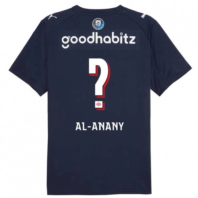 Danxen Uomo Maglia Yousif Al-Anany #0 Navy Bianco Kit Gara Away 2025/26 Maglietta