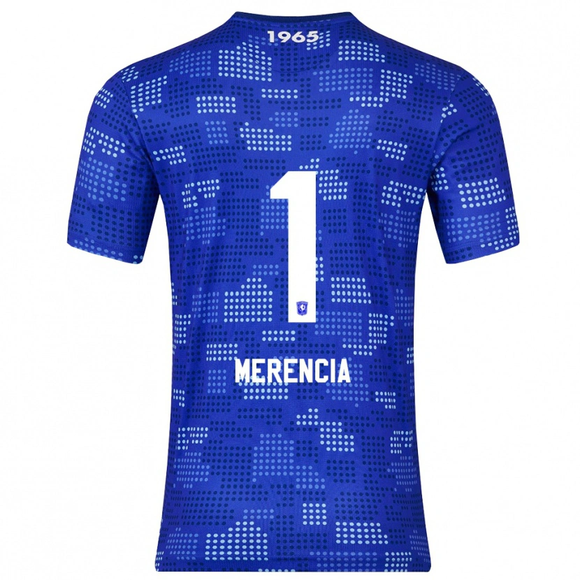 Danxen Uomo Maglia Leandro Merencia #1 Blu Azzurro Kit Gara Away 2025/26 Maglietta