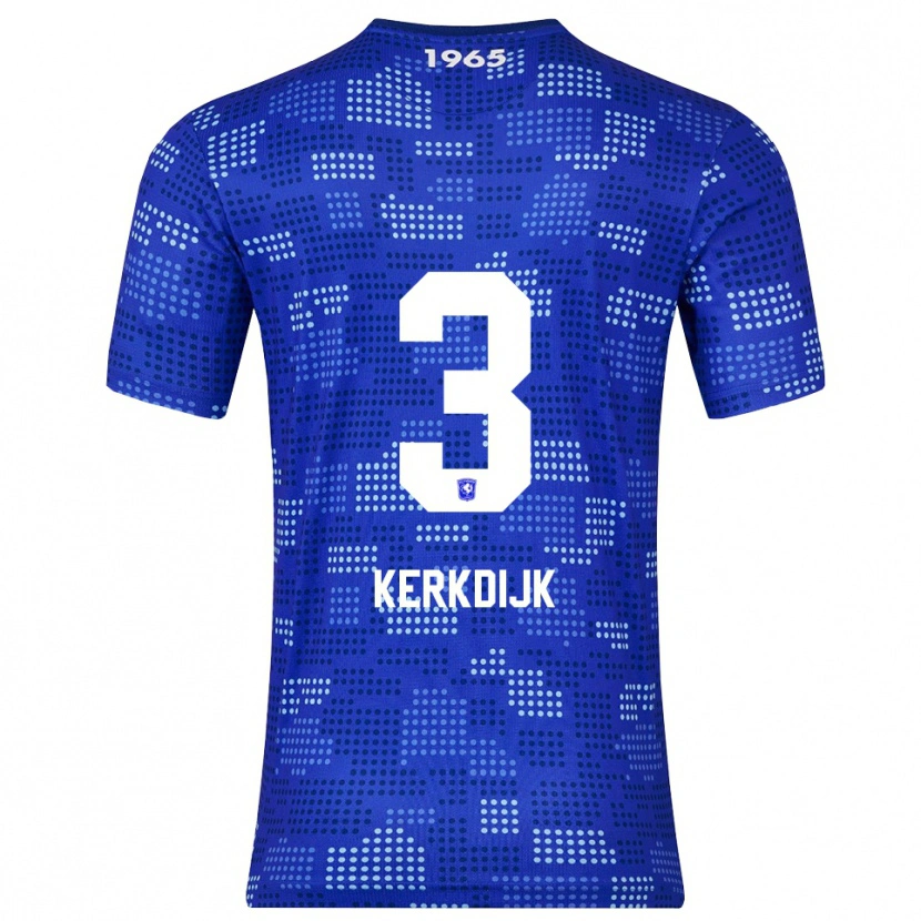 Danxen Uomo Maglia Danique Kerkdijk #3 Blu Azzurro Kit Gara Away 2025/26 Maglietta