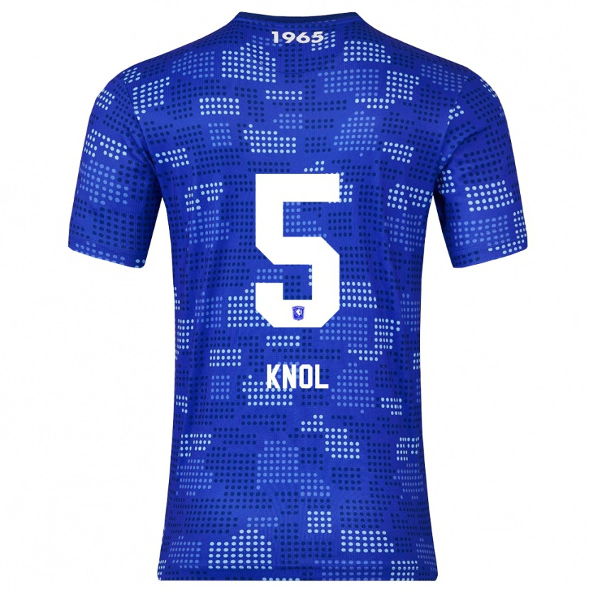 Danxen Uomo Maglia Anna Knol #5 Blu Azzurro Kit Gara Away 2025/26 Maglietta