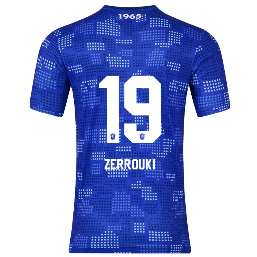 Danxen Uomo Maglia Ramiz Zerrouki #19 Blu Azzurro Kit Gara Away 2025/26 Maglietta