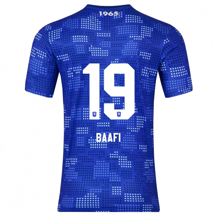 Danxen Uomo Maglia Maximilian Baafi #19 Blu Azzurro Kit Gara Away 2025/26 Maglietta