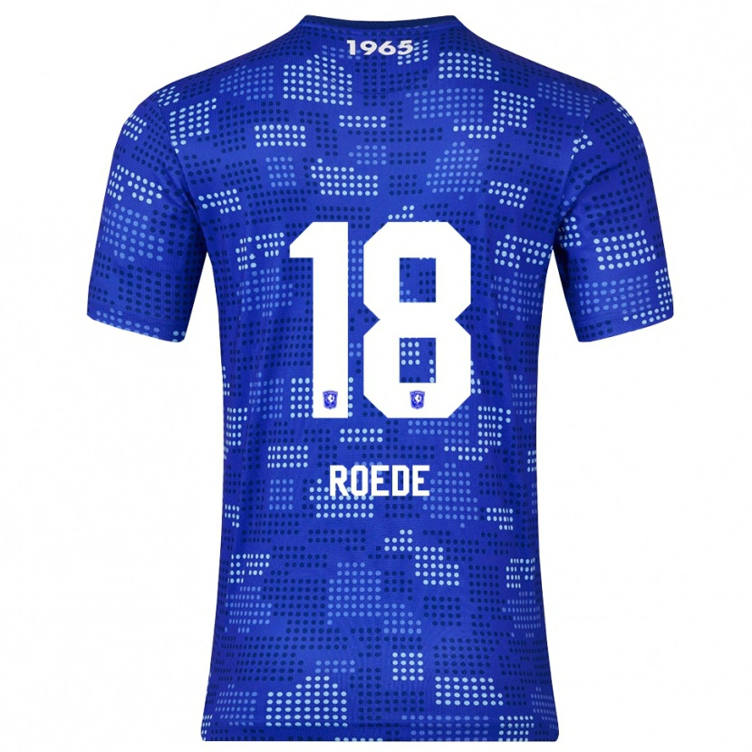 Danxen Uomo Maglia Melle Roede #18 Blu Azzurro Kit Gara Away 2025/26 Maglietta