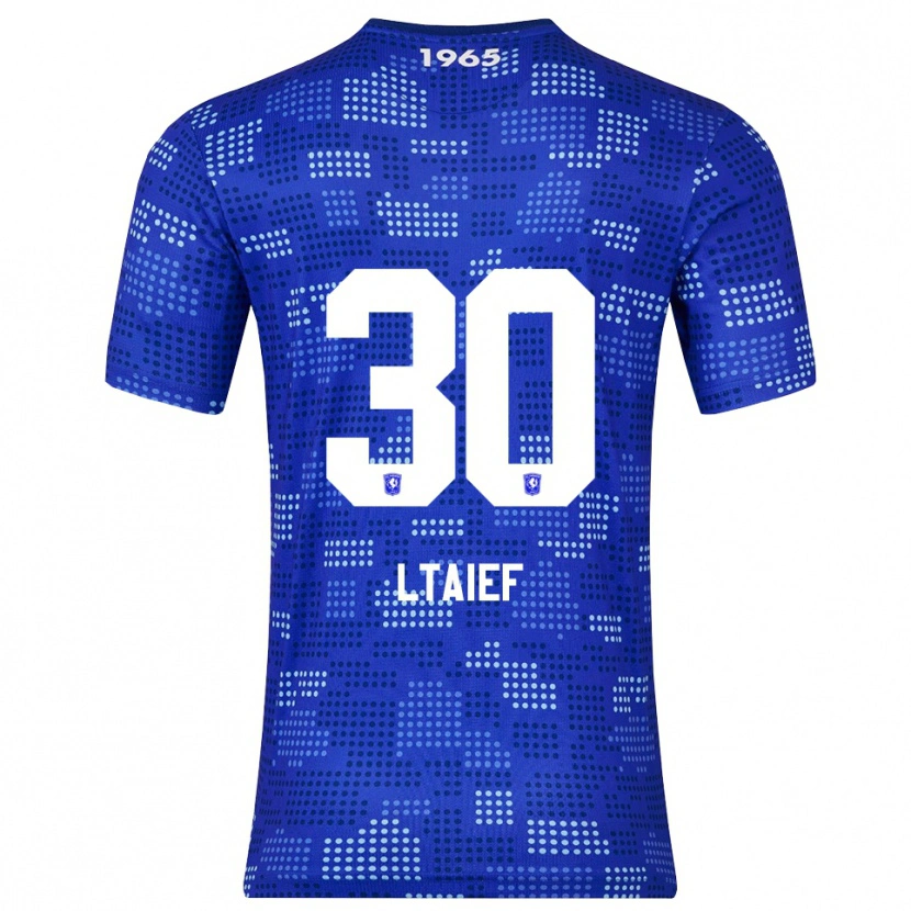 Danxen Uomo Maglia Sayfallah Ltaief #30 Blu Azzurro Kit Gara Away 2025/26 Maglietta