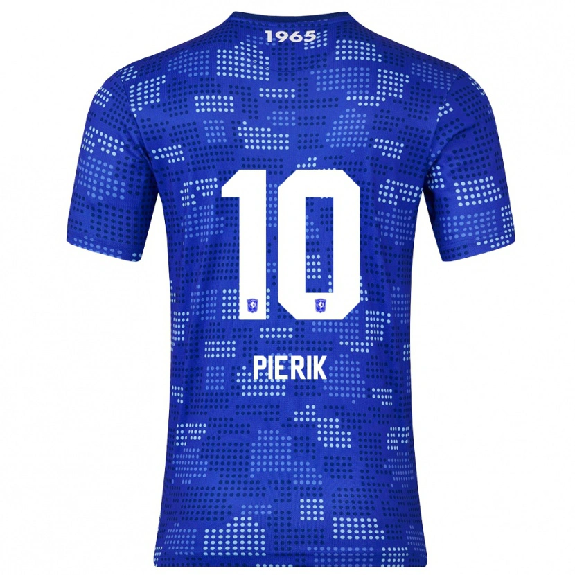 Danxen Uomo Maglia Milan Pierik #10 Blu Azzurro Kit Gara Away 2025/26 Maglietta