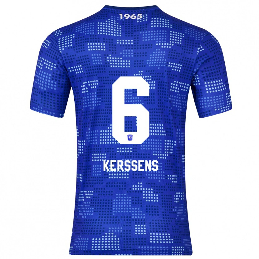 Danxen Uomo Maglia Tom Kerssens #6 Blu Azzurro Kit Gara Away 2025/26 Maglietta