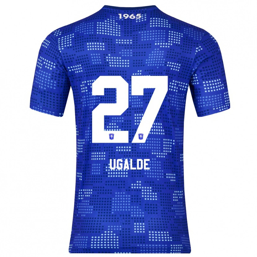 Danxen Uomo Maglia Manfred Ugalde #27 Blu Azzurro Kit Gara Away 2025/26 Maglietta