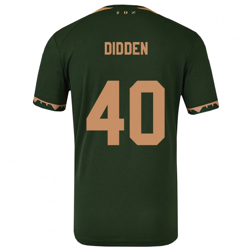 Danxen Uomo Maglia Matisse Didden #40 Verde Oro Kit Gara Away 2025/26 Maglietta