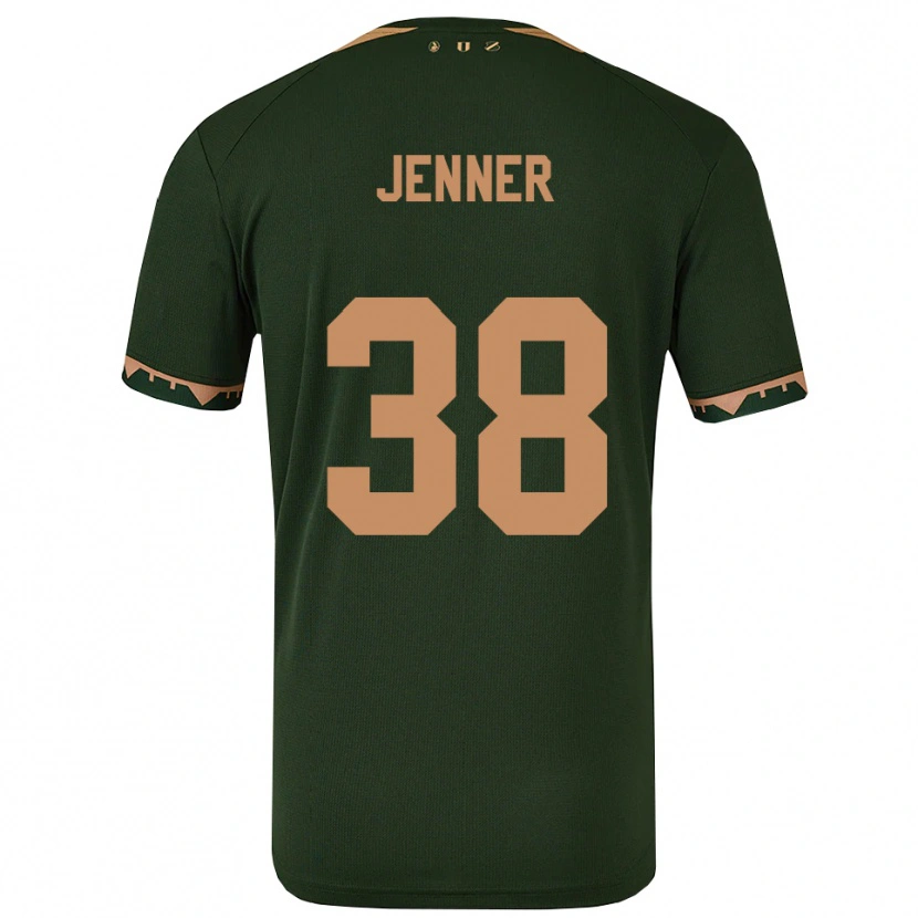 Danxen Uomo Maglia Ivar Jenner #38 Verde Oro Kit Gara Away 2025/26 Maglietta