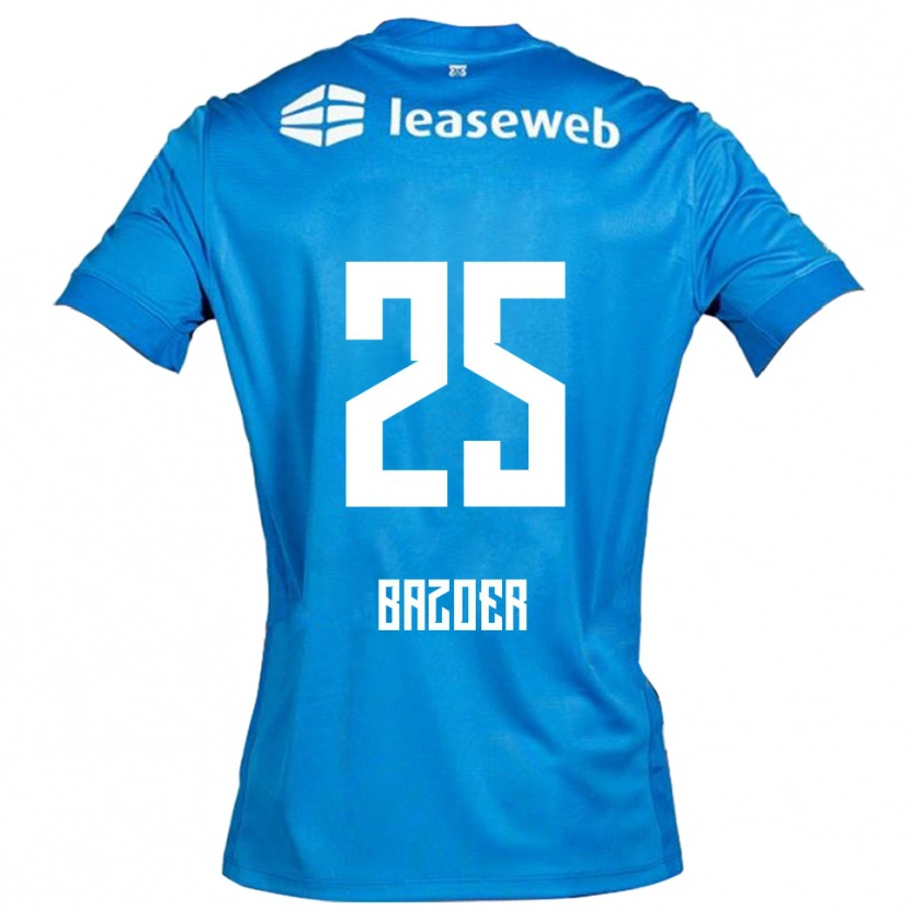 Danxen Uomo Maglia Riechedly Bazoer #25 Blu Bianco Kit Gara Away 2025/26 Maglietta
