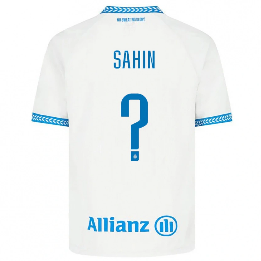 Danxen Uomo Maglia Ilhan Sahin #0 Blu Bianco Kit Gara Away 2025/26 Maglietta