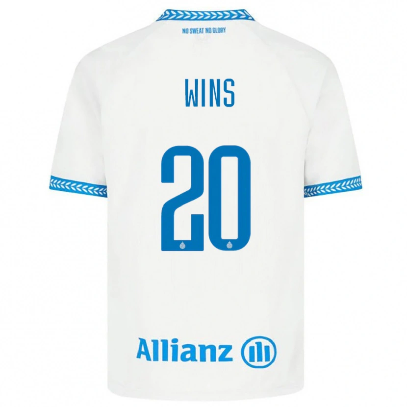 Danxen Uomo Maglia Axl Wins #20 Blu Bianco Kit Gara Away 2025/26 Maglietta
