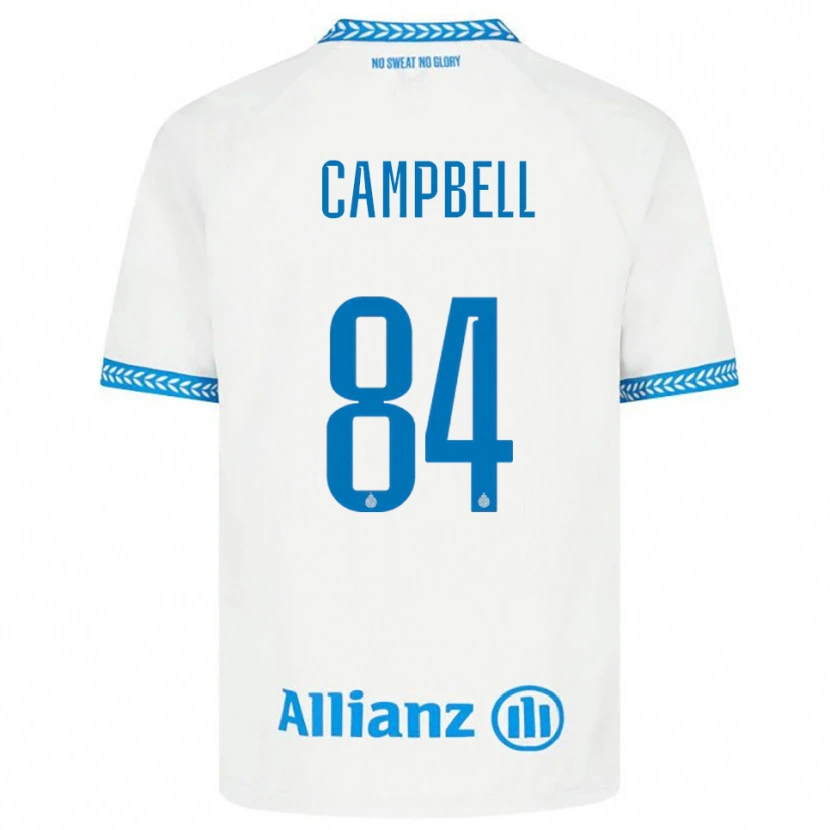 Danxen Uomo Maglia Shandre Campbell #84 Blu Bianco Kit Gara Away 2025/26 Maglietta