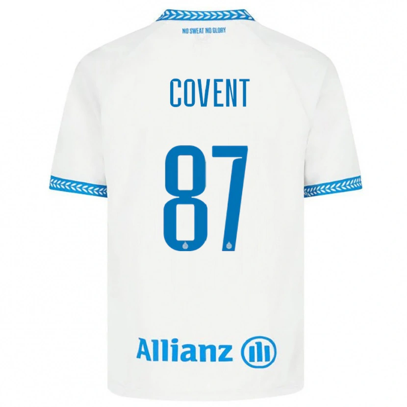 Danxen Uomo Maglia Jorijn Covent #87 Blu Bianco Kit Gara Away 2025/26 Maglietta