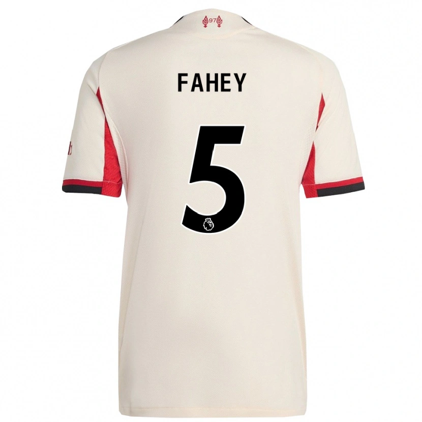 Danxen Uomo Maglia Niamh Fahey #5 Bianco Nero Kit Gara Away 2025/26 Maglietta