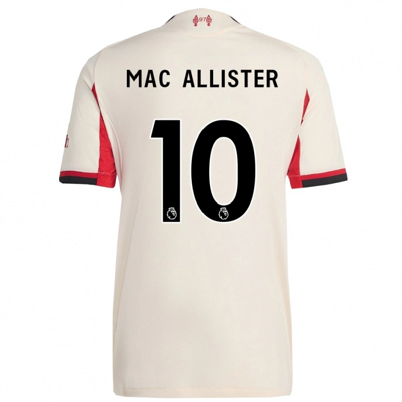 Danxen Uomo Maglia Alexis Mac Allister #10 Bianco Nero Kit Gara Away 2025/26 Maglietta