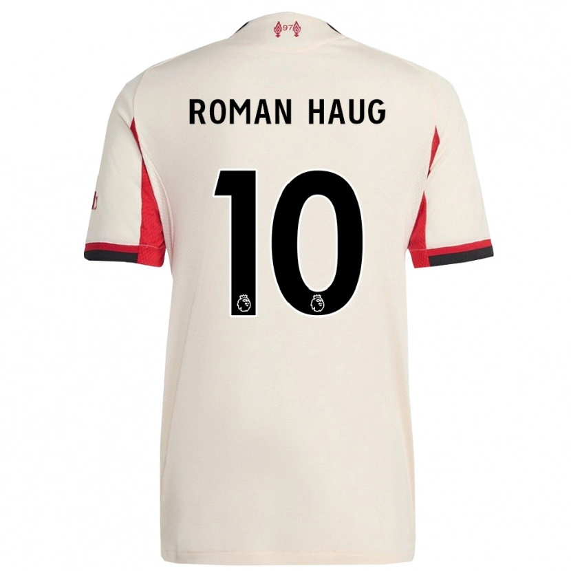 Danxen Uomo Maglia Sophie Román Haug #10 Bianco Nero Kit Gara Away 2025/26 Maglietta