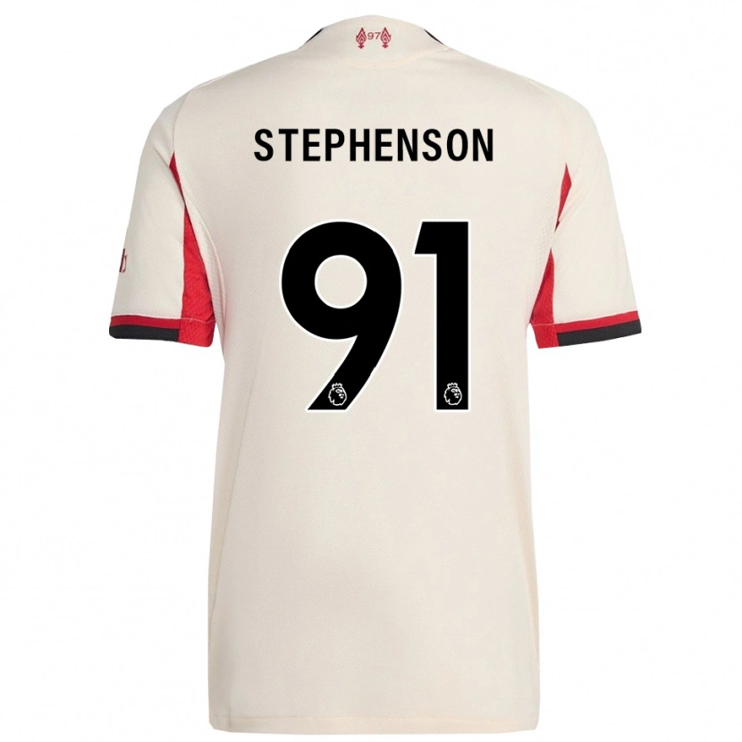 Danxen Uomo Maglia Luca Stephenson #91 Bianco Nero Kit Gara Away 2025/26 Maglietta