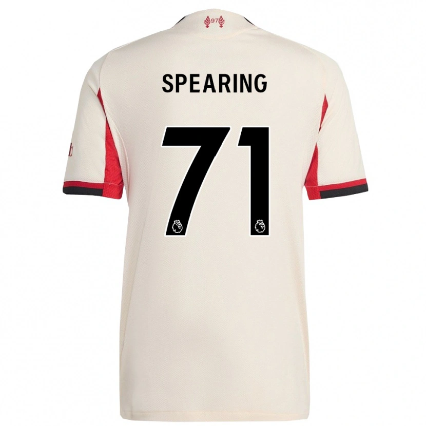 Danxen Uomo Maglia Jay Spearing #71 Bianco Nero Kit Gara Away 2025/26 Maglietta