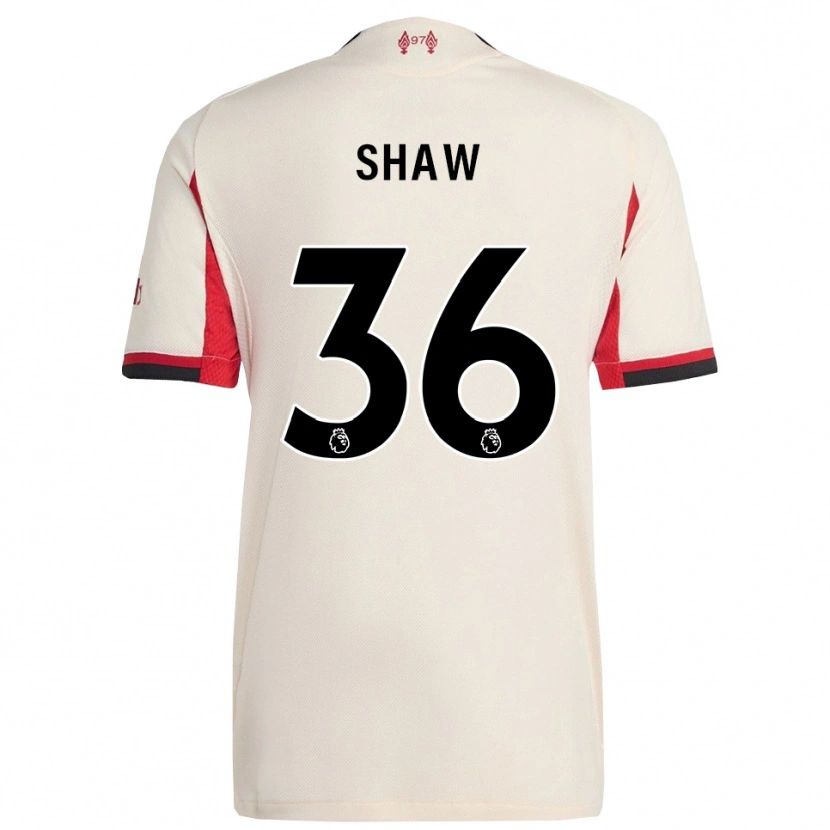 Danxen Uomo Maglia Zara Shaw #36 Bianco Nero Kit Gara Away 2025/26 Maglietta