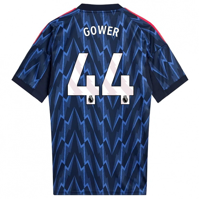 Danxen Uomo Maglia Jimi Gower #44 Navy Rosso Kit Gara Away 2025/26 Maglietta