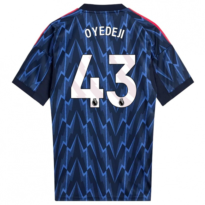 Danxen Uomo Maglia Nathan Butler Oyedeji #43 Navy Rosso Kit Gara Away 2025/26 Maglietta