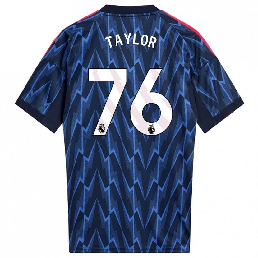Danxen Uomo Maglia Kido Taylor Hart #76 Navy Rosso Kit Gara Away 2025/26 Maglietta