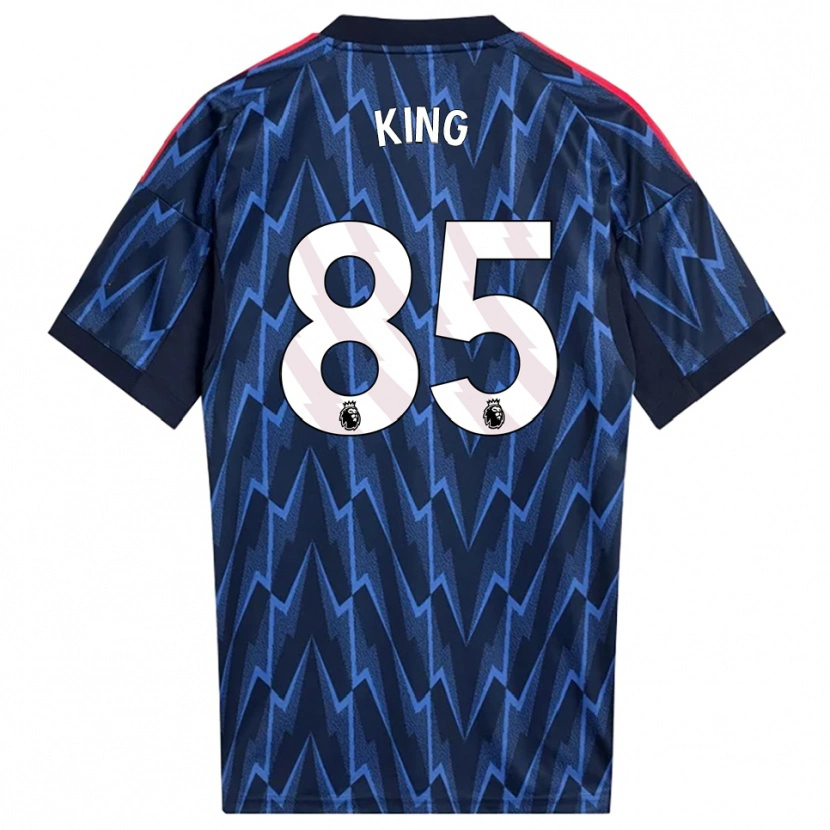Danxen Uomo Maglia Josiah King #85 Navy Rosso Kit Gara Away 2025/26 Maglietta