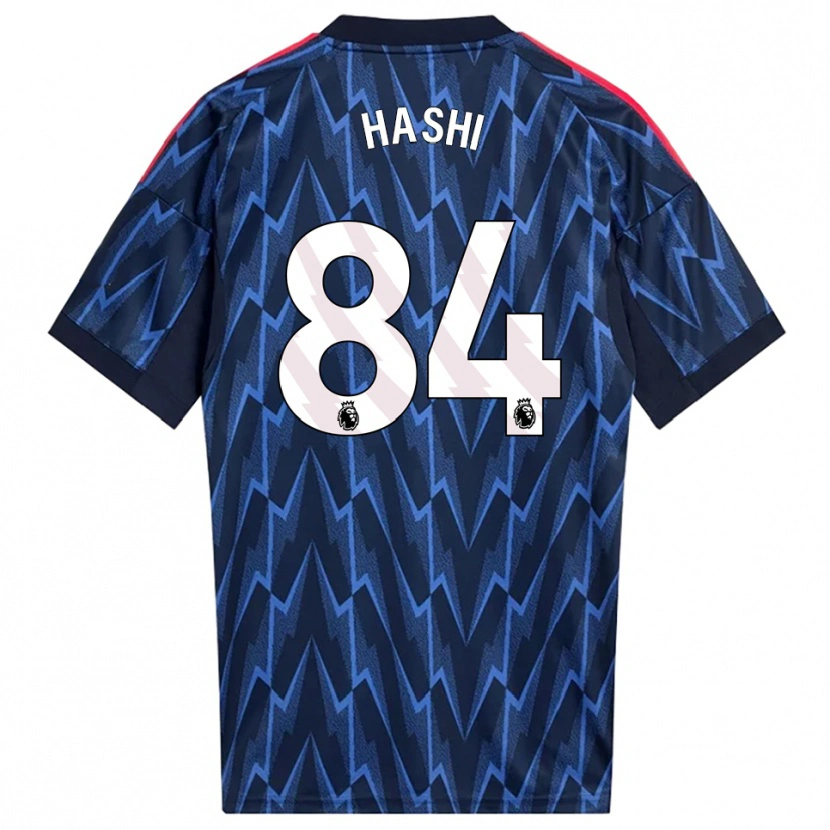 Danxen Uomo Maglia Maalik Hashi #84 Navy Rosso Kit Gara Away 2025/26 Maglietta