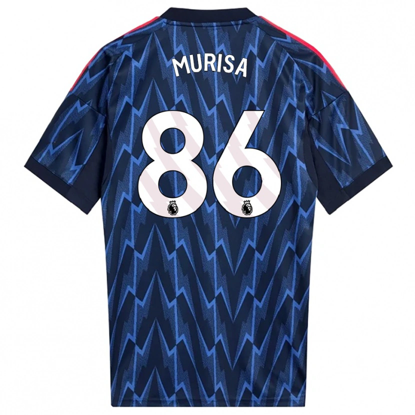 Danxen Uomo Maglia Teshaun Murisa #86 Navy Rosso Kit Gara Away 2025/26 Maglietta