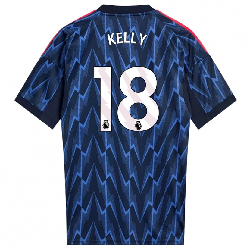 Danxen Uomo Maglia Chloe Kelly #18 Navy Rosso Kit Gara Away 2025/26 Maglietta